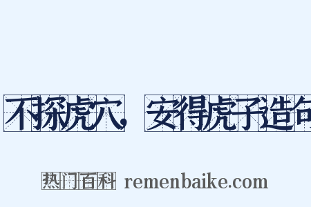不探虎穴，安得虎子造句是什么意思的图片